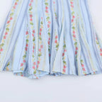 Camille – Vintage Floral Halter Mini Kleid