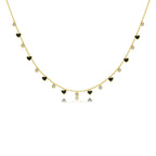 Rainbow Heart Choker Necklace