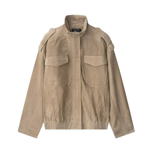 ALINA – Edle Suede-Look Jacke - ZAYVI
