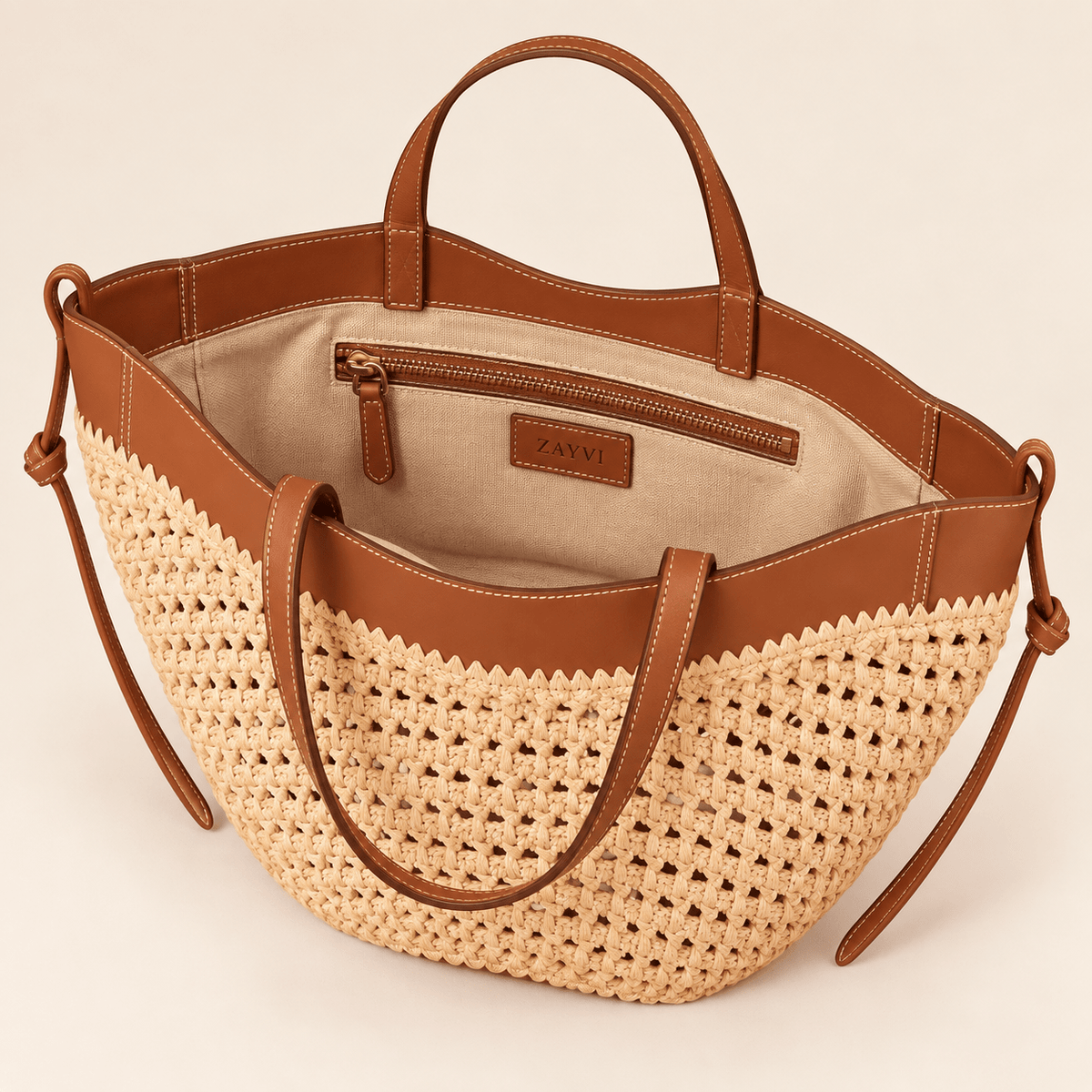 Amélie Geflochtene Schultertasche - ZAYVI