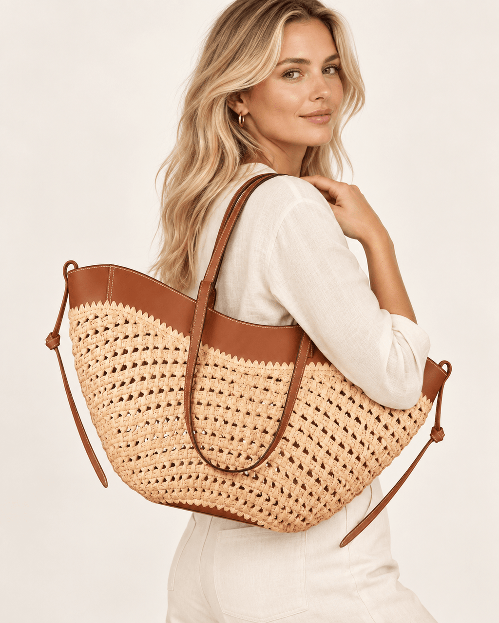 Amélie Geflochtene Schultertasche - ZAYVI