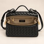AURELIA – Luxuriöse Ledertasche mit Flechtdesign - ZAYVI