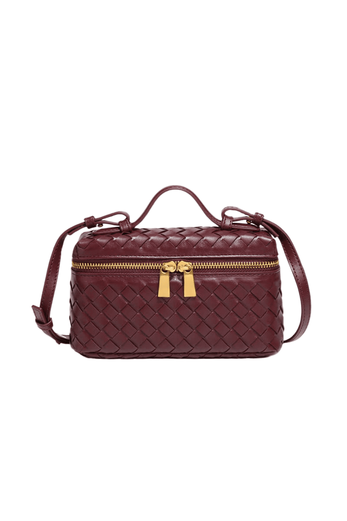 AURELIA – Luxuriöse Ledertasche mit Flechtdesign - ZAYVI
