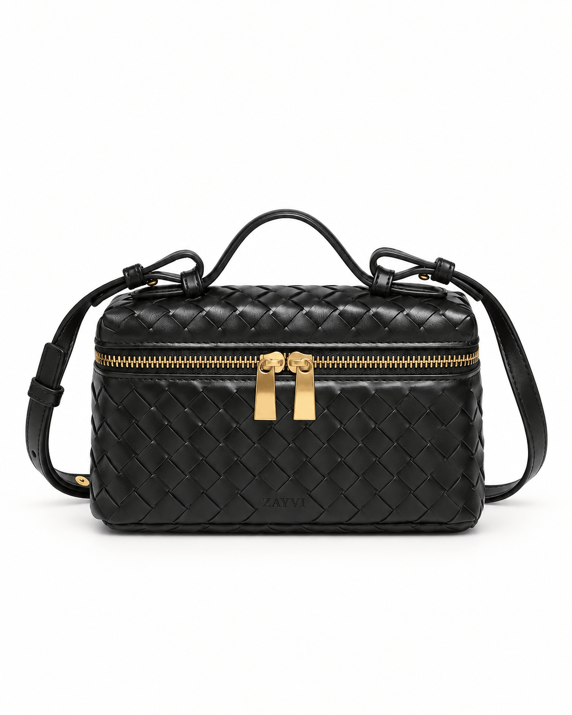 AURELIA – Luxuriöse Ledertasche mit Flechtdesign - ZAYVI