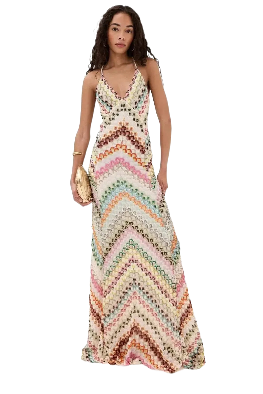 Boho Rainbow Maxikleid - Miraee Paris