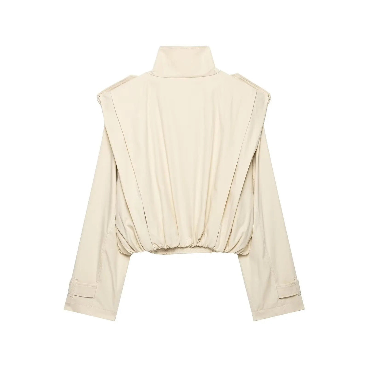 BSAY VINTAGE – Cropped Trenchcoat – Doppelreiher Épaulettes – Ansicht 2 | ZAYVI