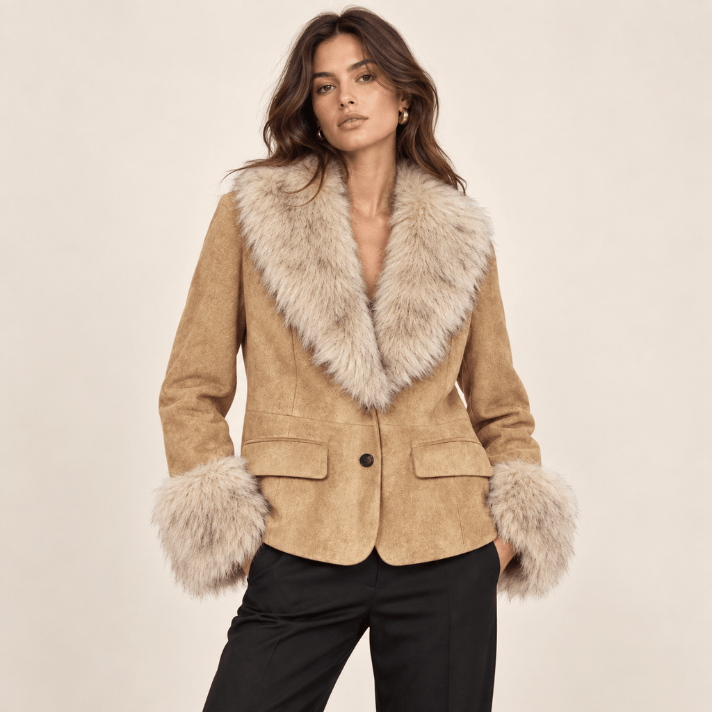 CAMILLE – Taillierter Blazer in Veloursoptik - ZAYVI