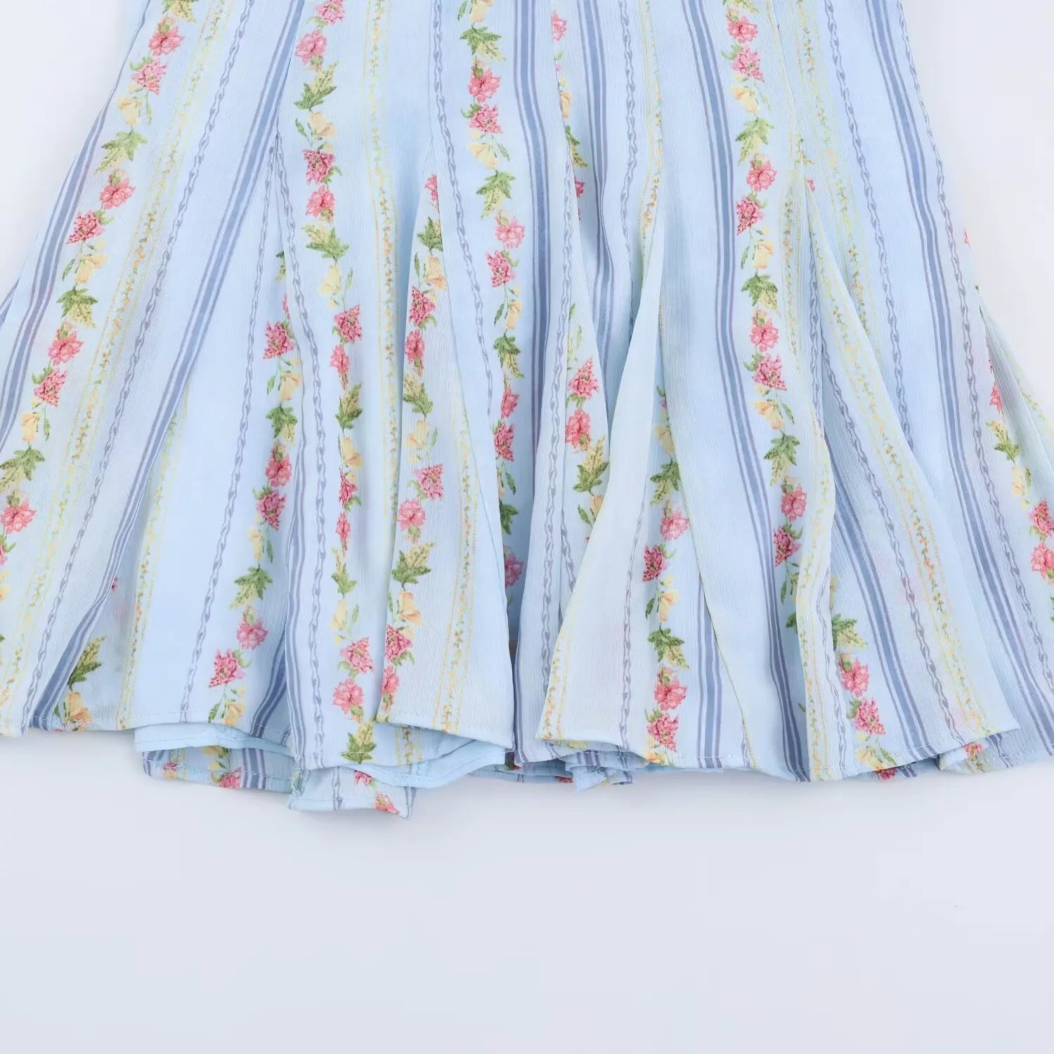 Camille – Vintage Floral Halter Mini Kleid - ZAYVI