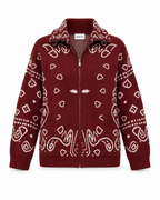 COLETTE – Jacquard-Strickcardigan mit Stehkragen - ZAYVI