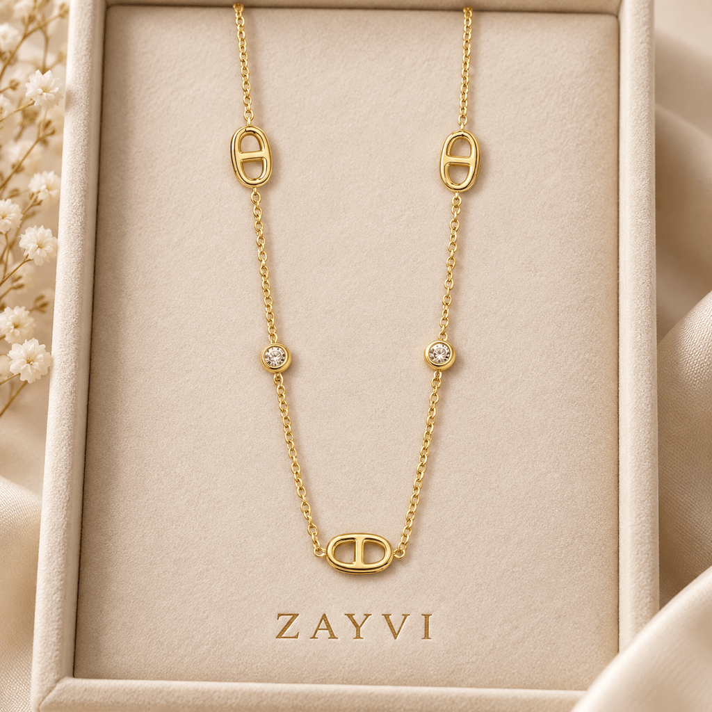 ELARA – Geometrische Kette oder Armband - ZAYVI