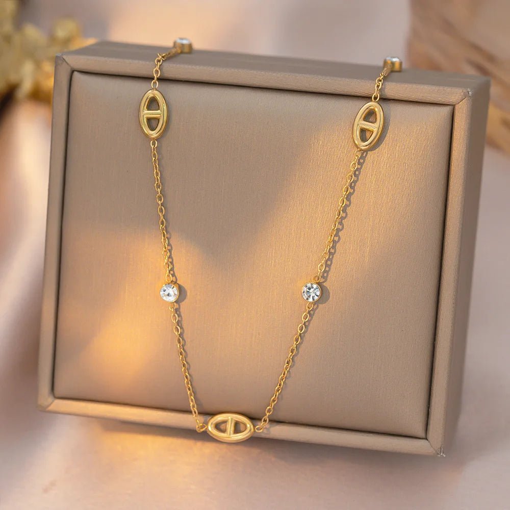 ELARA – Geometrische Kette oder Armband - ZAYVI