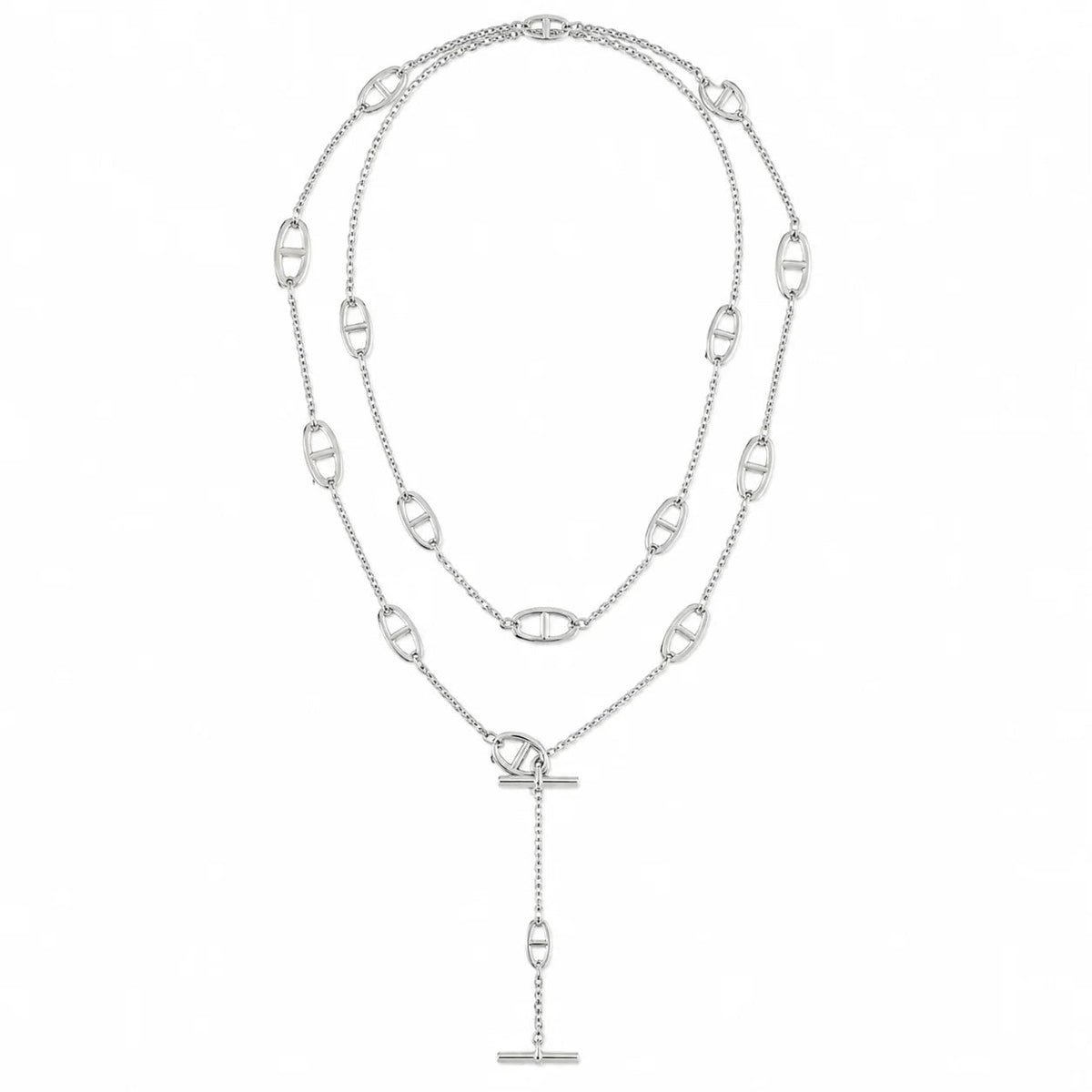 ELARA – Lange Halskette aus 925er Sterlingsilber - ZAYVI