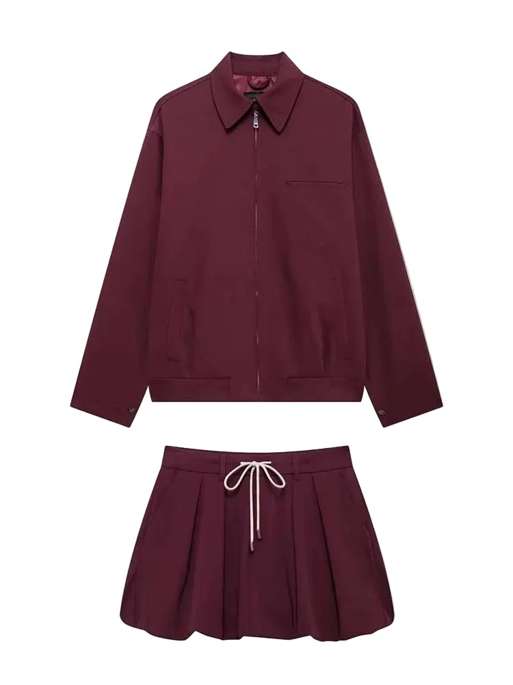 ELENA – 2-teiliges Damen Set | Jacke & Minirock - ZAYVI