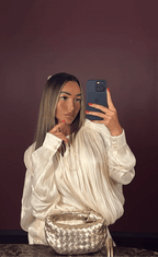 ÉLOÏSE – Plissee-Bluse mit Bindegürtel – Ansicht 6 | ZAYVI