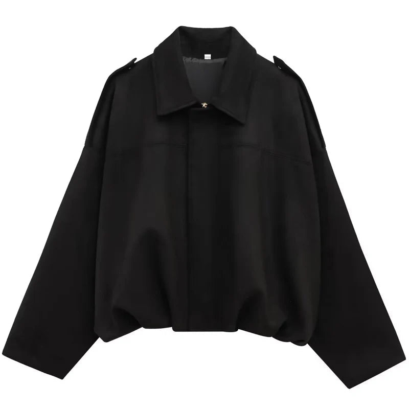HAILEY – Cropped Bomber Jacke aus Wildleder-Optik - ZAYVI
