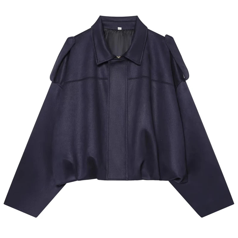 HAILEY – Cropped Bomber Jacke aus Wildleder-Optik - ZAYVI