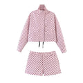HANA – Gepunktete Jacke & Shorts Set – Ansicht 3 | ZAYVI