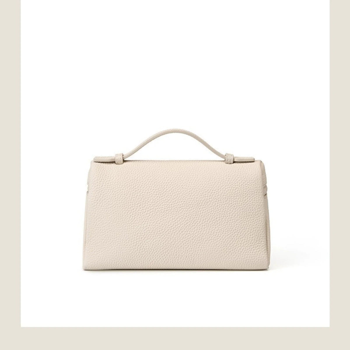 INES – Elegante Mini Box Bag aus genarbtem Echtleder - ZAYVI