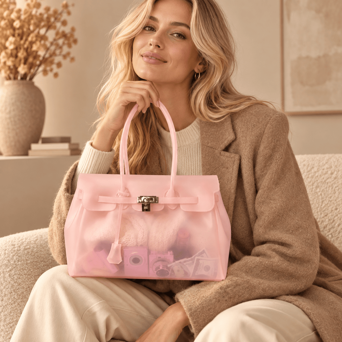 Jelly Firkin Bag – Transparente Statement-Handtasche - ZAYVI