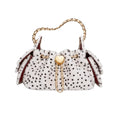 Léonie – Luxuriöse Faux-Fur Bucket Bag mit Leo-Print - JELLY FIRKING BAG