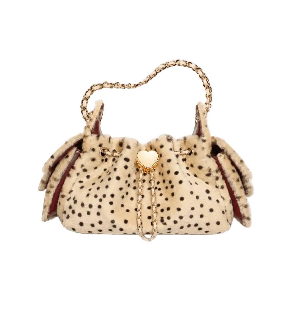 Léonie – Luxuriöse Faux-Fur Bucket Bag mit Leo-Print - JELLY FIRKING BAG