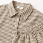LIA – Karo Damen Set – Hemd & Shorts - ZAYVI