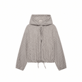LINA – Cropped Karo-Jacke mit Kapuze - ZAYVI