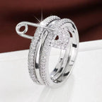 LUNA – Ring-Set mit Zirkonia - ZAYVI
