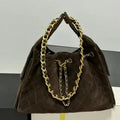 MALIA – Dunkelbraune gesteppte Bucket Bag - ZAYVI