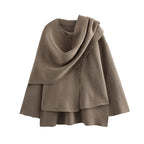 NADJA – Wattierte Winterjacke mit asymmetrischem Schalkragen - ZAYVI