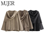 NADJA – Wattierte Winterjacke mit asymmetrischem Schalkragen - ZAYVI