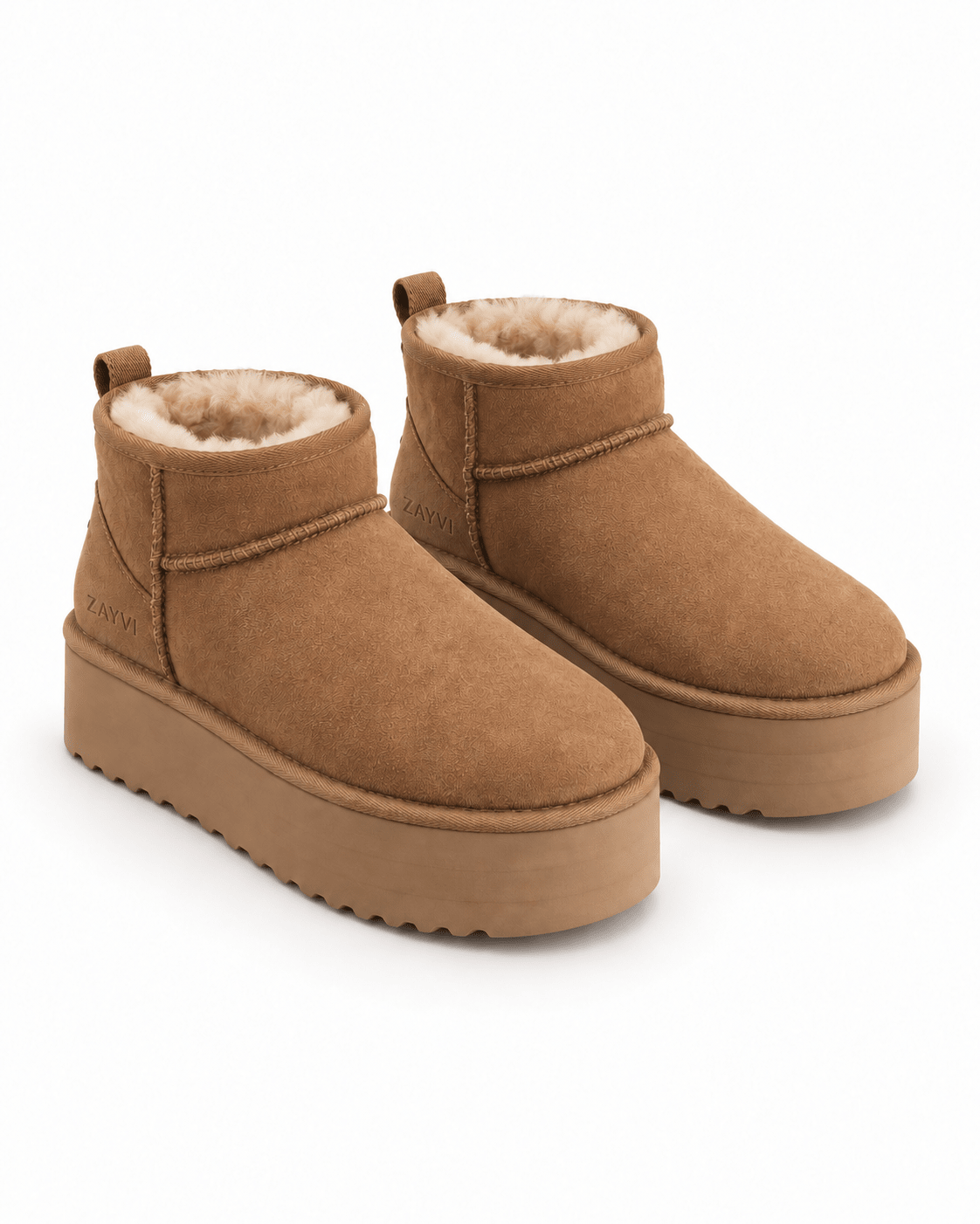 NOÉMIE – Plateau-Winterboots in Veloursoptik - ZAYVI
