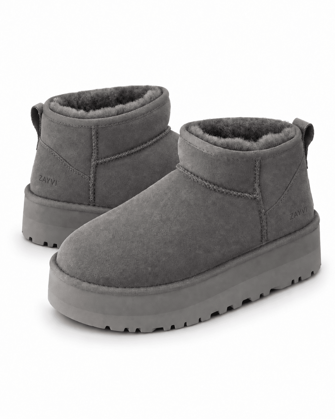 NOÉMIE – Plateau-Winterboots in Veloursoptik - ZAYVI