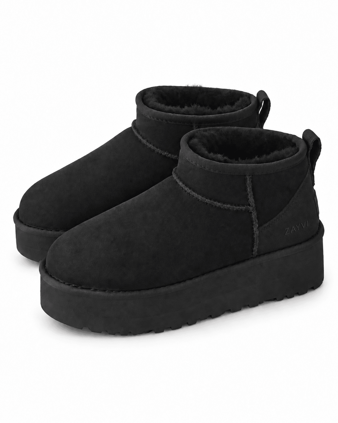 NOÉMIE – Plateau-Winterboots in Veloursoptik - ZAYVI