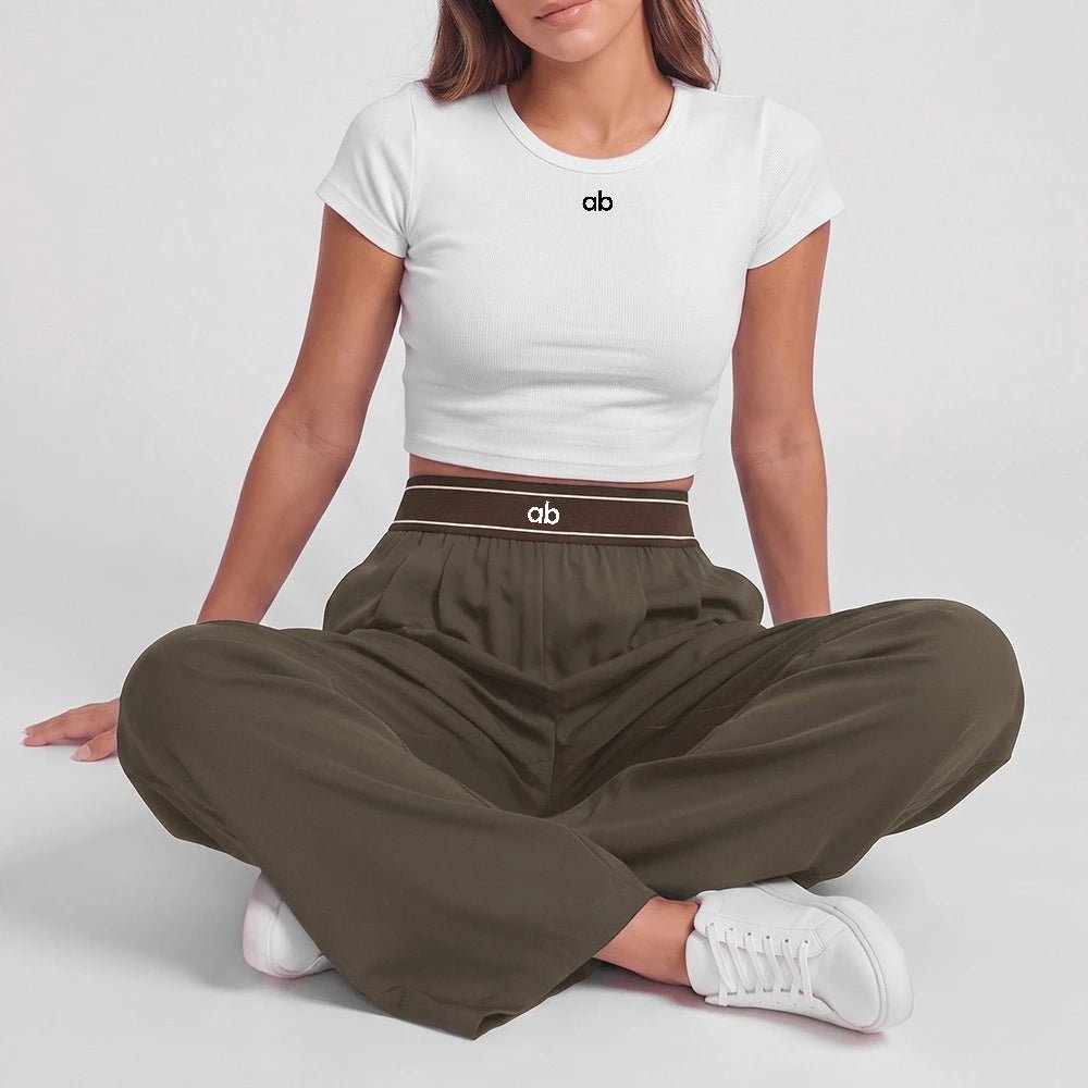 NORA – Weite High-Waist-Sporthose - ZAYVI