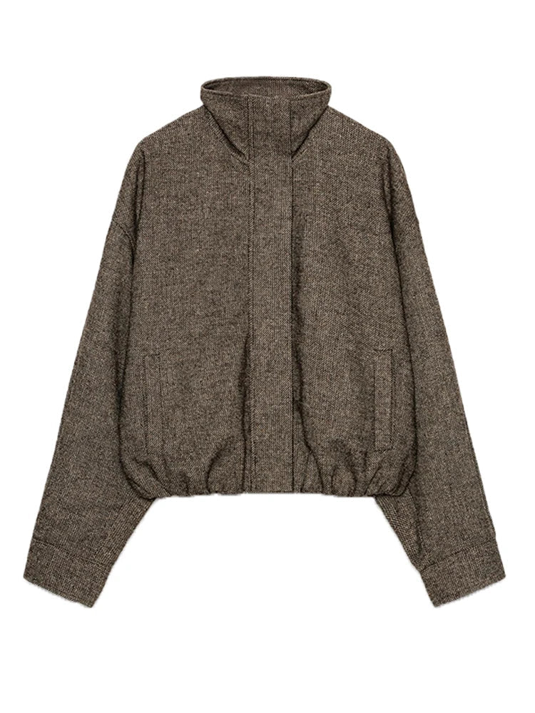 PLISSÉ – Elegantes Jacke & Rock Set mit Stehkragen – Ansicht 2 | ZAYVI