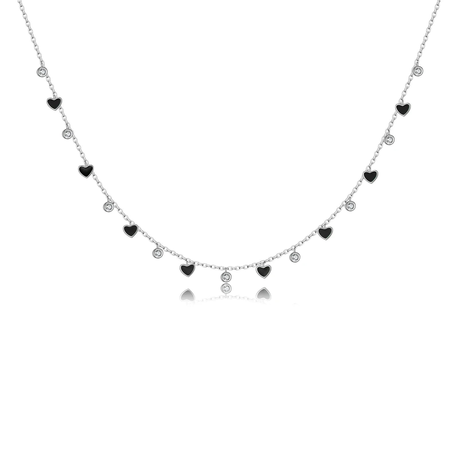 Rainbow Heart Choker Necklace - ZAYVI