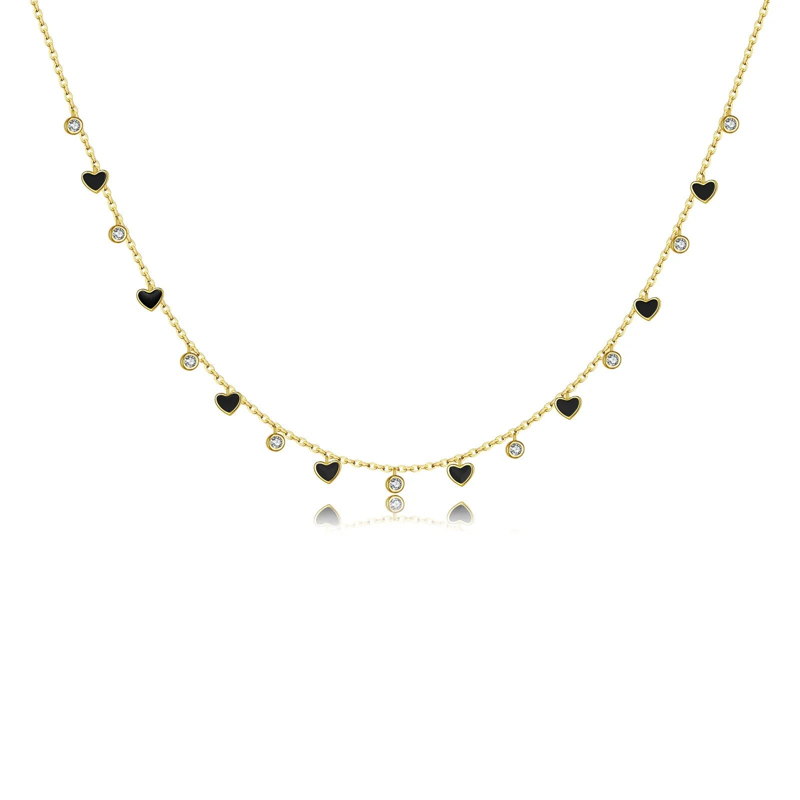 Rainbow Heart Choker Necklace - ZAYVI