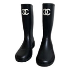 SORAYA – Tall women's boots in beige and black