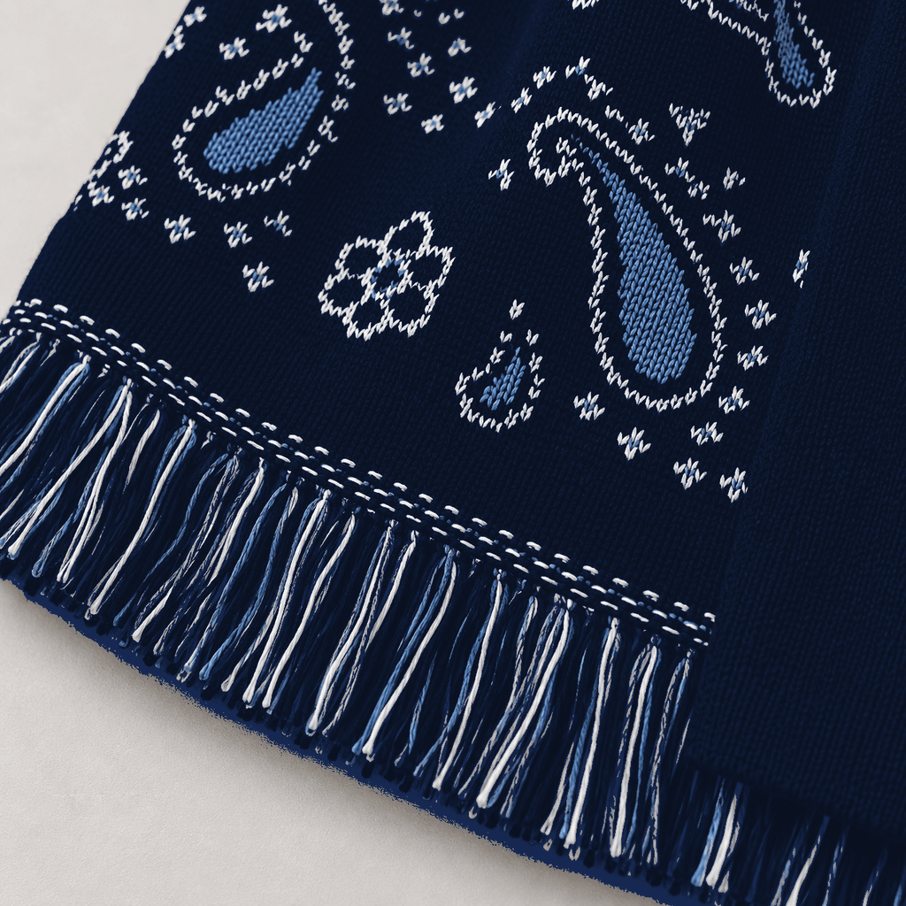 SIENNA – Dunkelblaue Wolljacke mit Bindegürtel - ZAYVI
