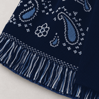 SIENNA – Dunkelblaue Wolljacke mit Bindegürtel - ZAYVI