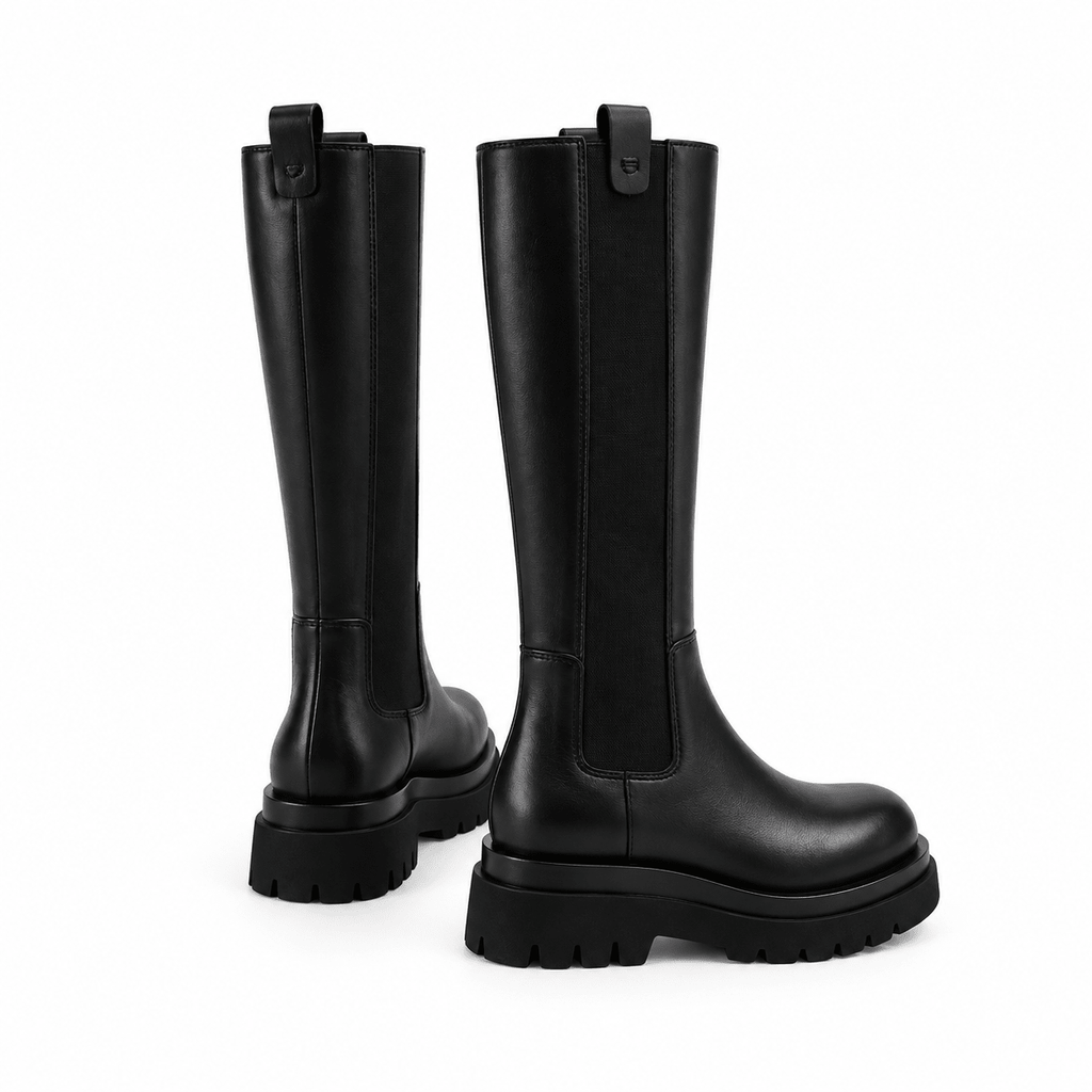 SOPHIE – Kniehohe Plateau-Stiefel - ZAYVI