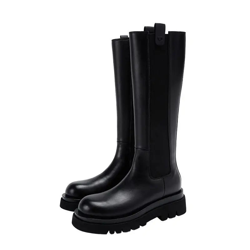 SOPHIE – Kniehohe Plateau-Stiefel - ZAYVI