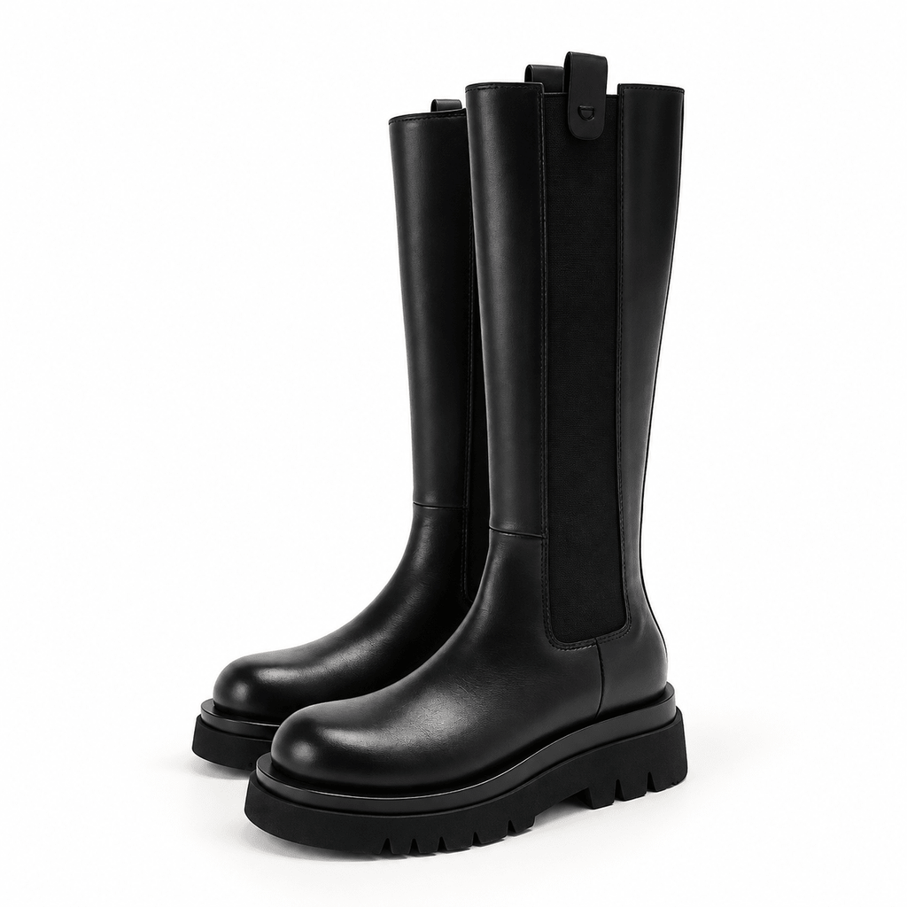 SOPHIE – Kniehohe Plateau-Stiefel - ZAYVI