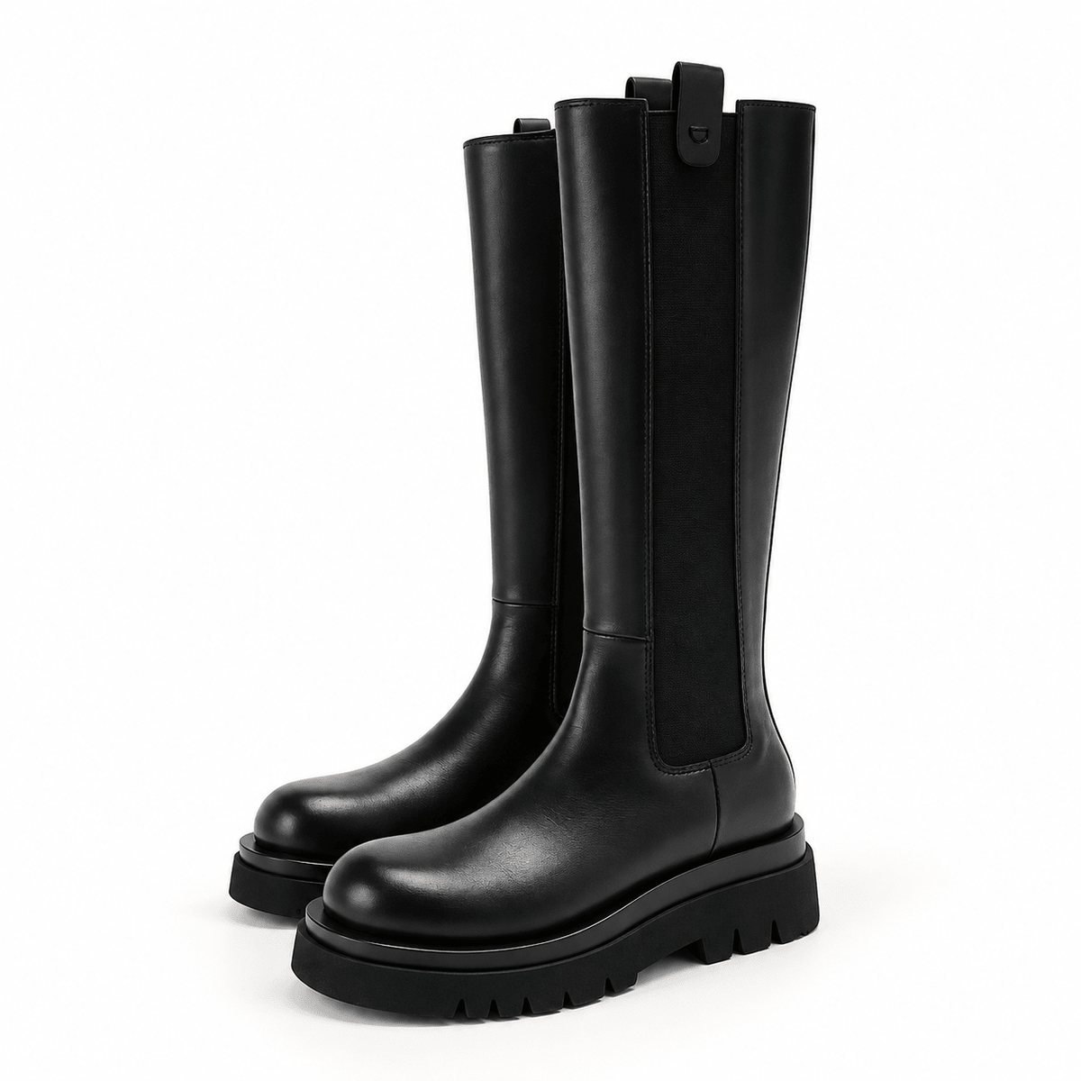 SOPHIE – Kniehohe Plateau-Stiefel - ZAYVI