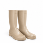 SORAYA – Hohe Damenstiefel in Beige & Schwarz - ZAYVI