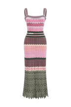 ZigZag Muse Knit Dress – Sunset Vibes - Miraee Paris