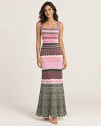 ZIGZAG MUSE – Strickkleid in Sunset-Farben - ZAYVI